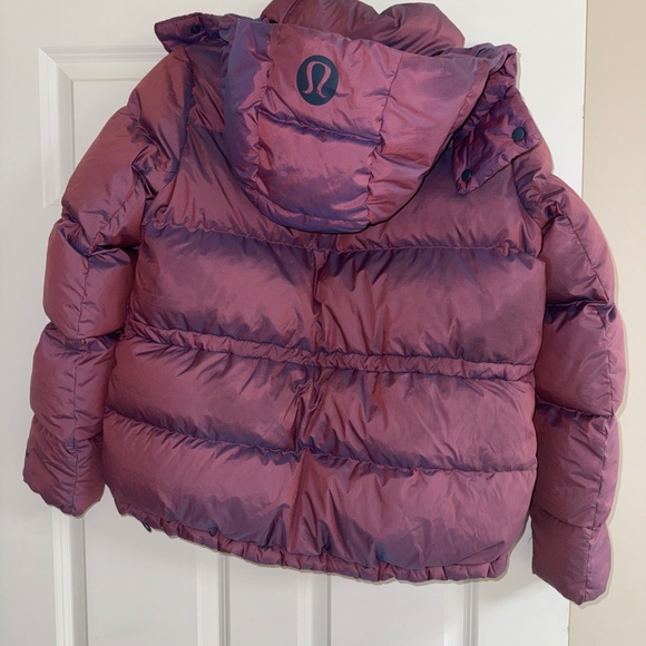 RARE LIMITED Lululemon Wunder Puff Puffer Jacket sz 6 - Heathered Plumful Purple - Picture 13 of 16